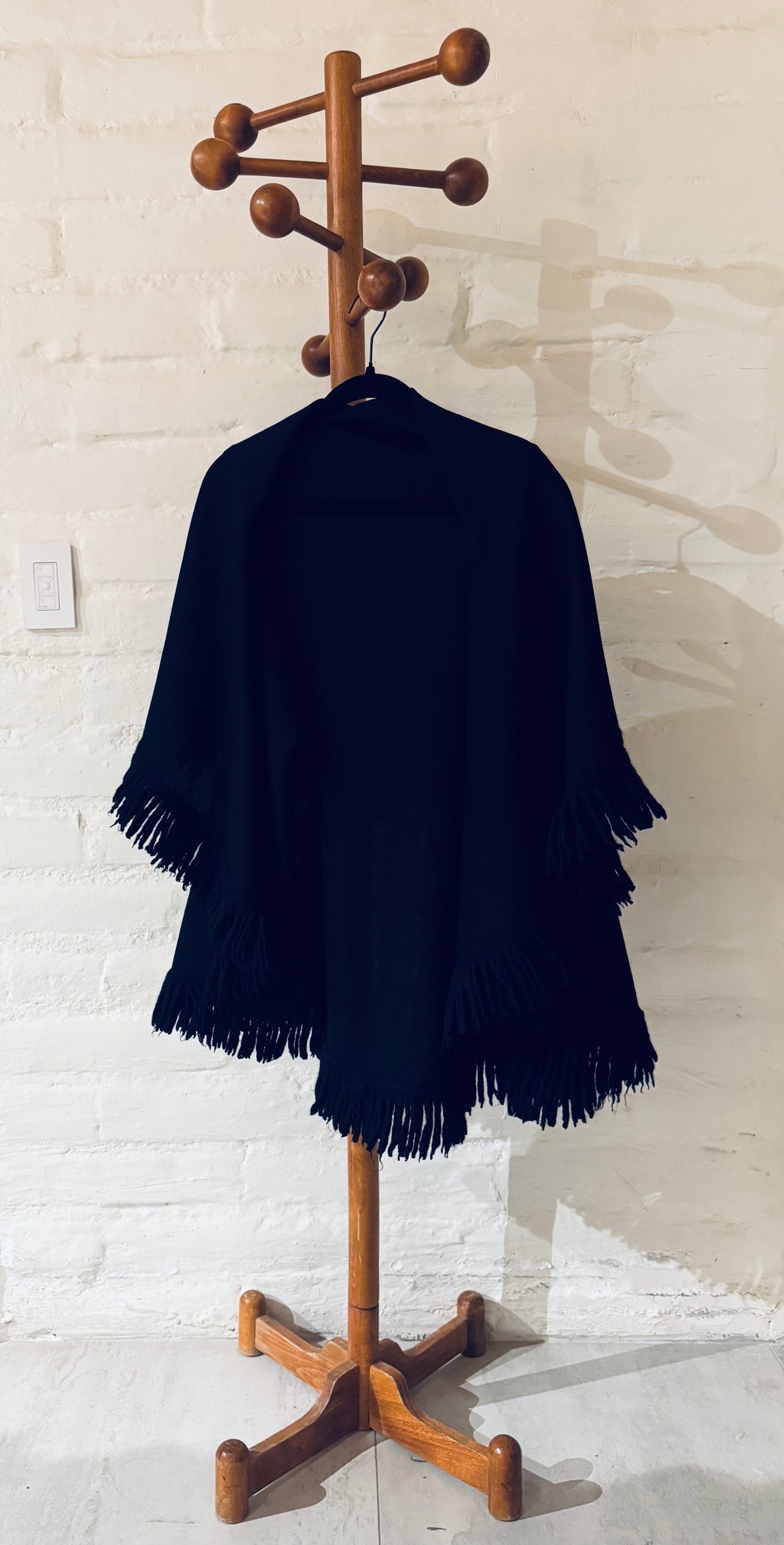 Channel your inner Stevie Nicks Vintage Wool Shawl Cape Wrap $65